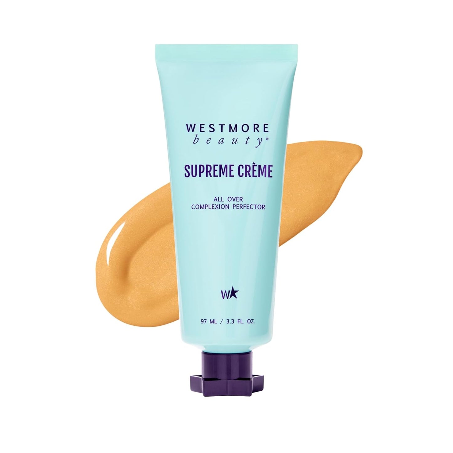 Westmore Beauty Supreme Creme All-Over Complexion Perfector – Long-Lasting CC Cream Foundation - Waterproof & Transfer-Resistant Skin Tint - 3.3 Oz Medium