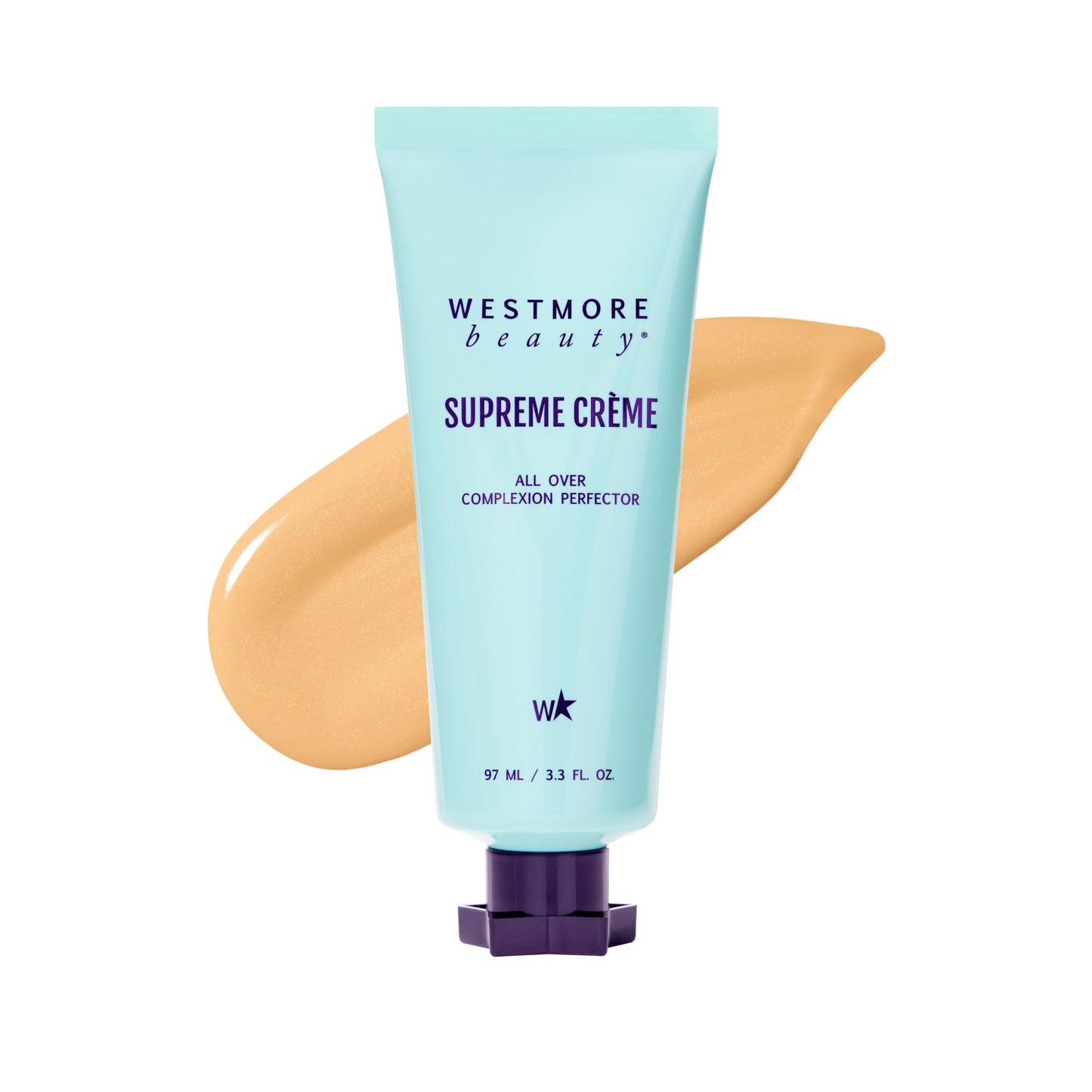 Westmore Beauty Supreme Creme All-Over Complexion Perfector – Long-Lasting CC Cream Foundation - Waterproof & Transfer-Resistant Skin Tint - 3.3 Oz Medium