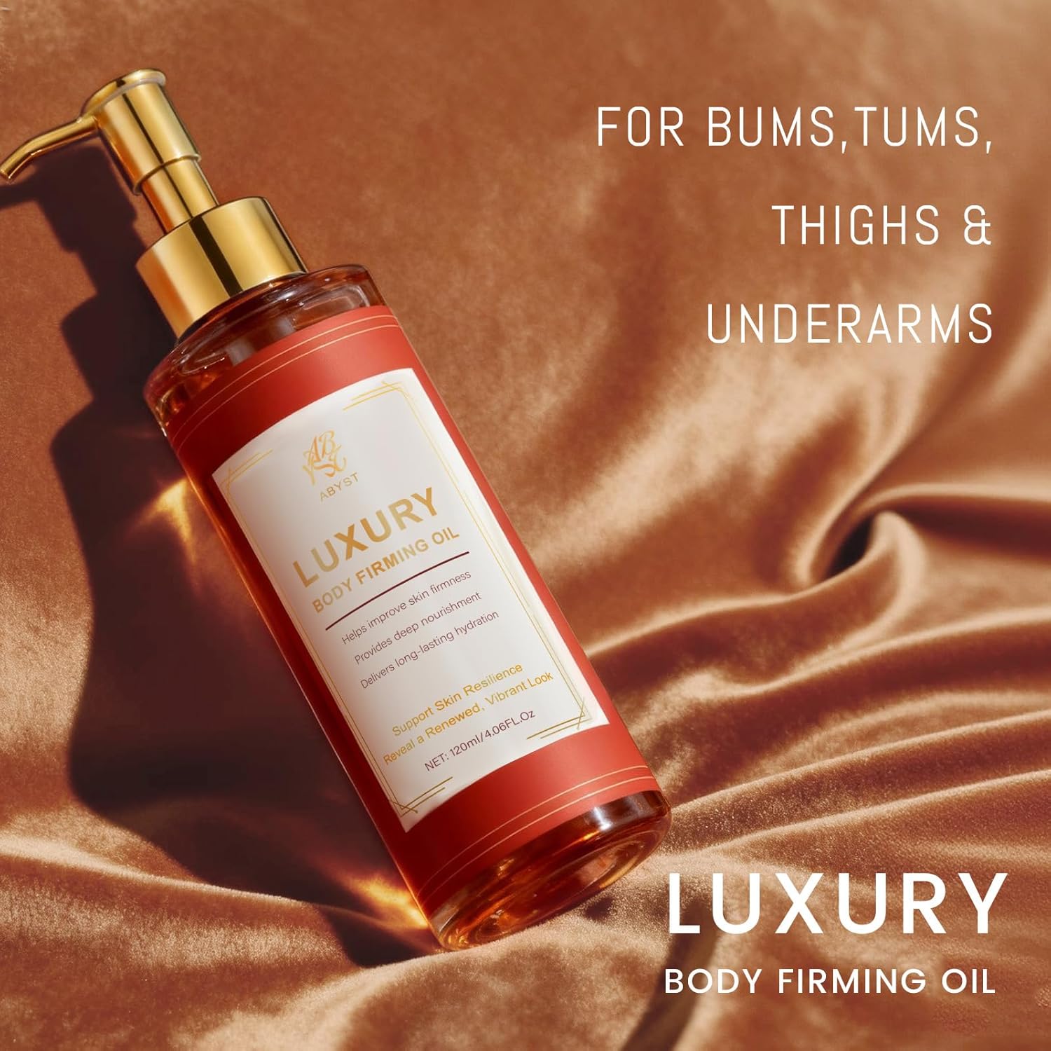 Body Firming Oil - Luxury Toning & Tightening Treatment for Crepey Skin - Hydrating, Nourishing Elixir to Improve Skin Texture & Elasticity - 120ml (1)